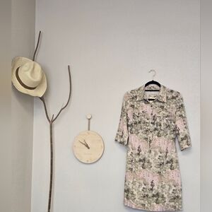 Rare vintage DA-NANG Surplus Indochine dress.Made from a soft silk/cotton blend